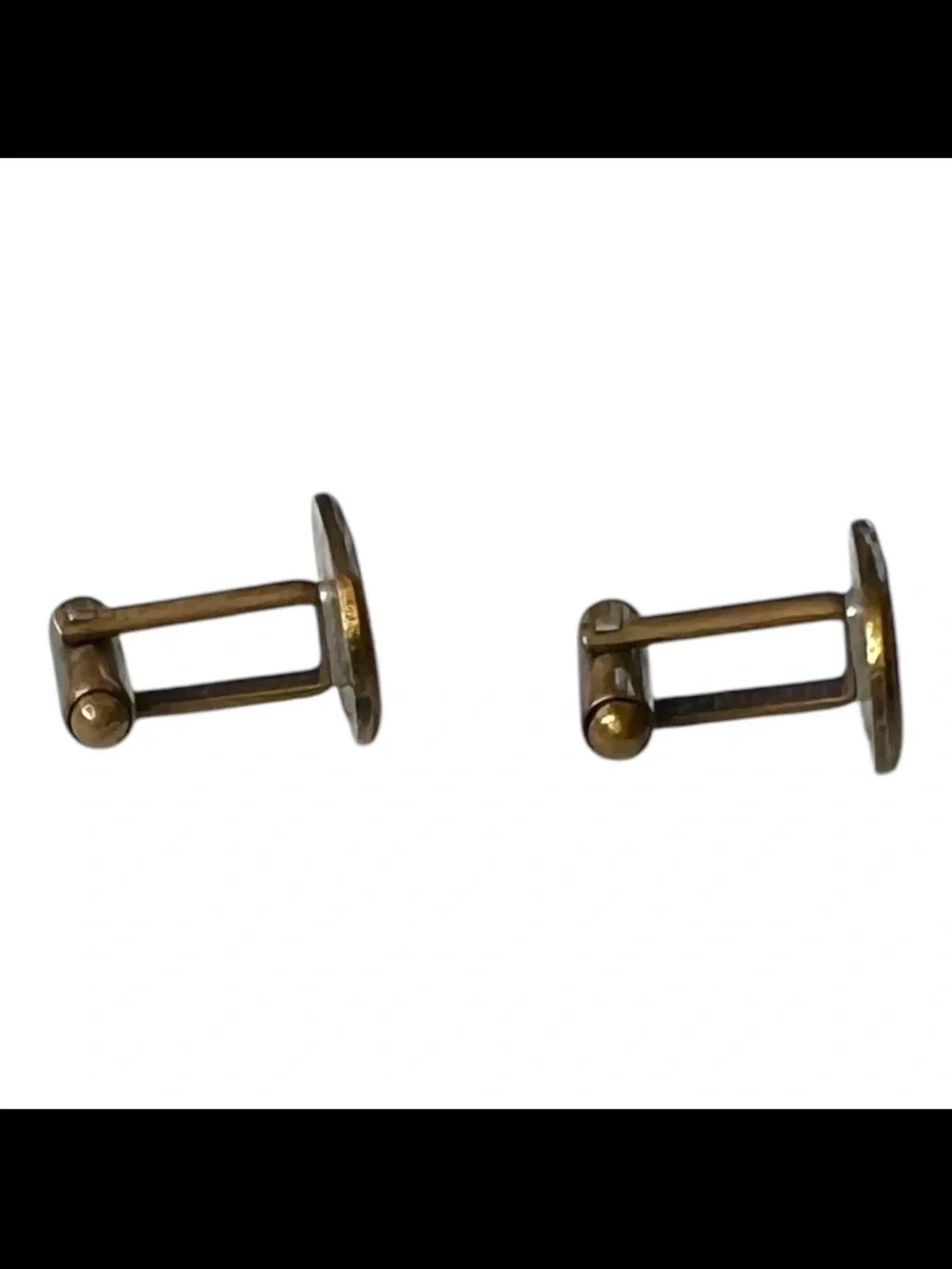 Shields 50s Vintage Fifth Avenue Gold Tone Cuff Links